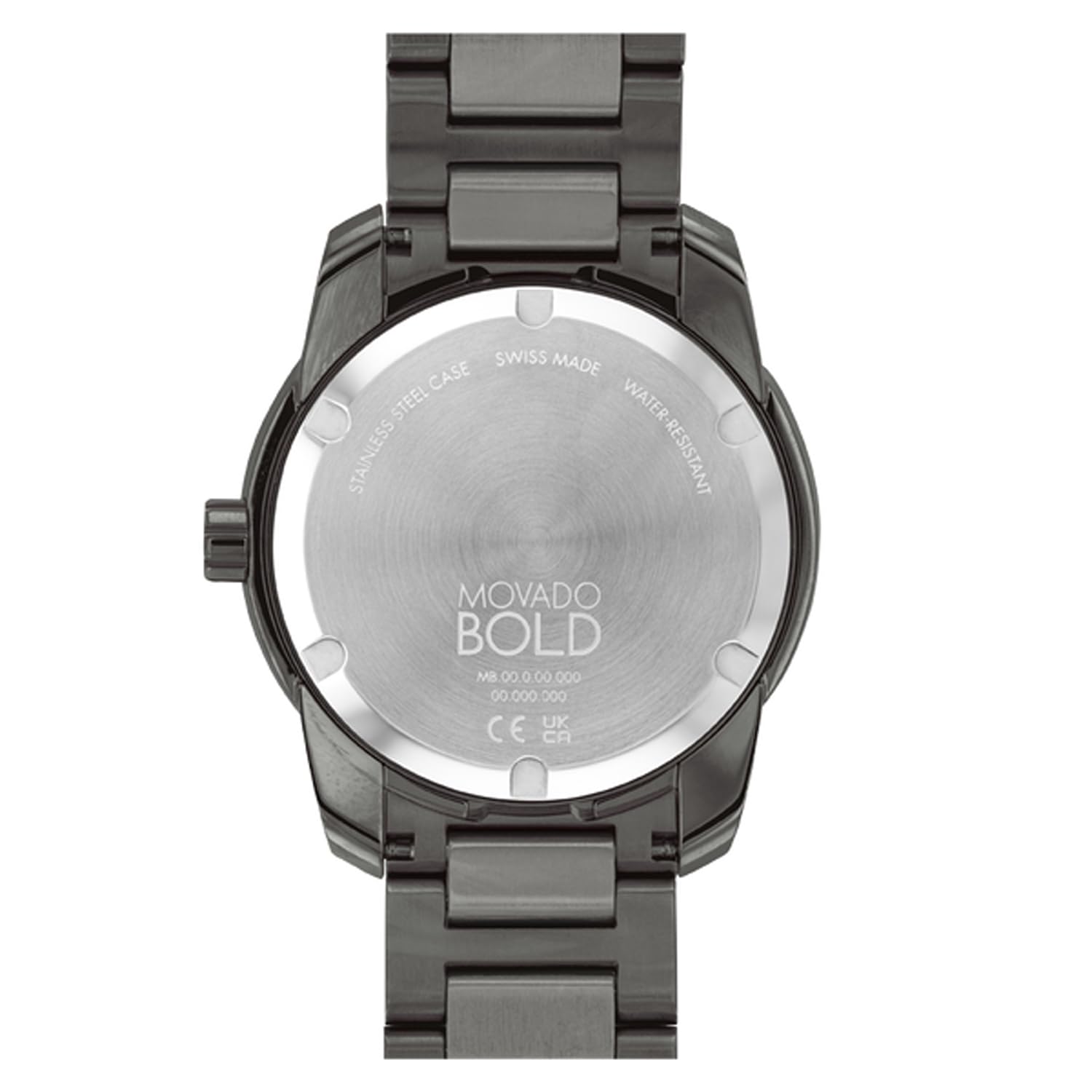 Movado Bold Verso Swiss Qtz Gunmetal Dial Men's Watch | Ionic Plated Steel Material | Gunmetal Color Band