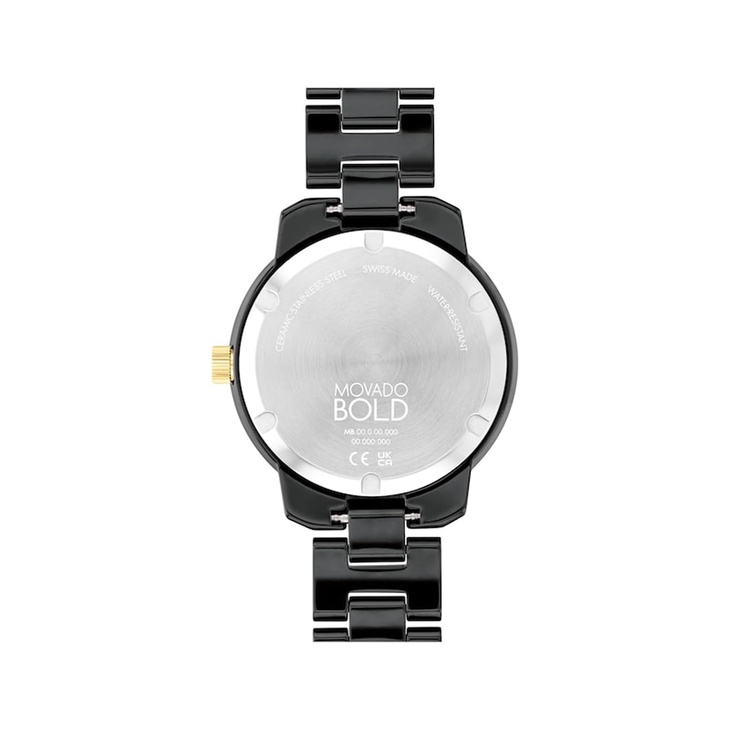 Movado Bold Verso Swiss Qtz Black Dial Women's Watch | Ceramic Material | Black Color Band