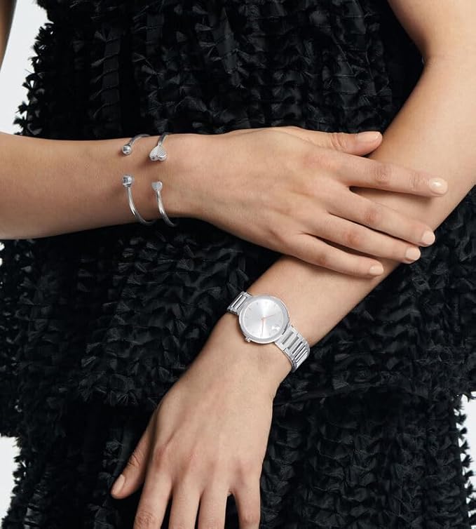 Movado Bold Analog Silver Round Dail Women's Watch