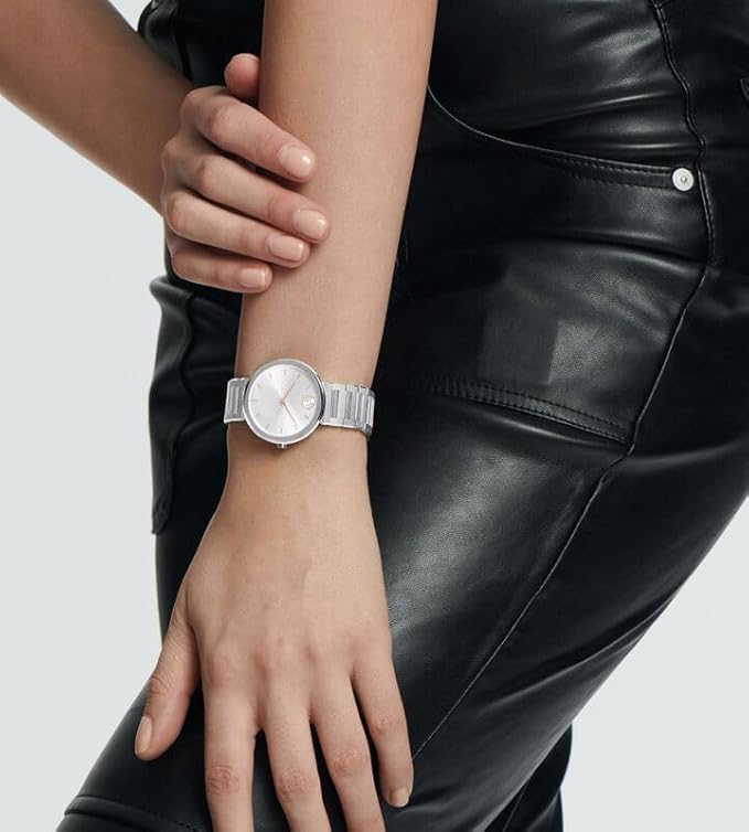 Movado Bold Analog Silver Round Dail Women's Watch