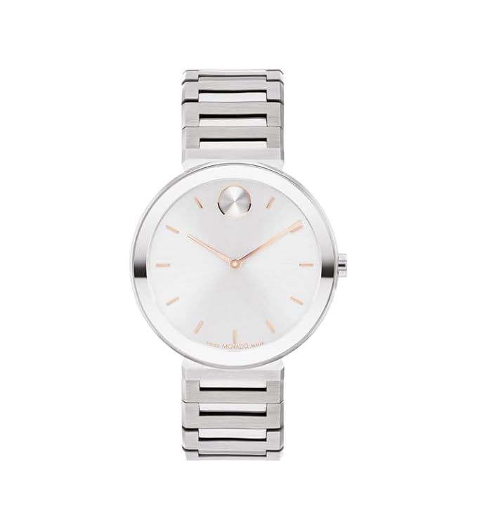 Movado Bold Analog Silver Round Dail Women's Watch