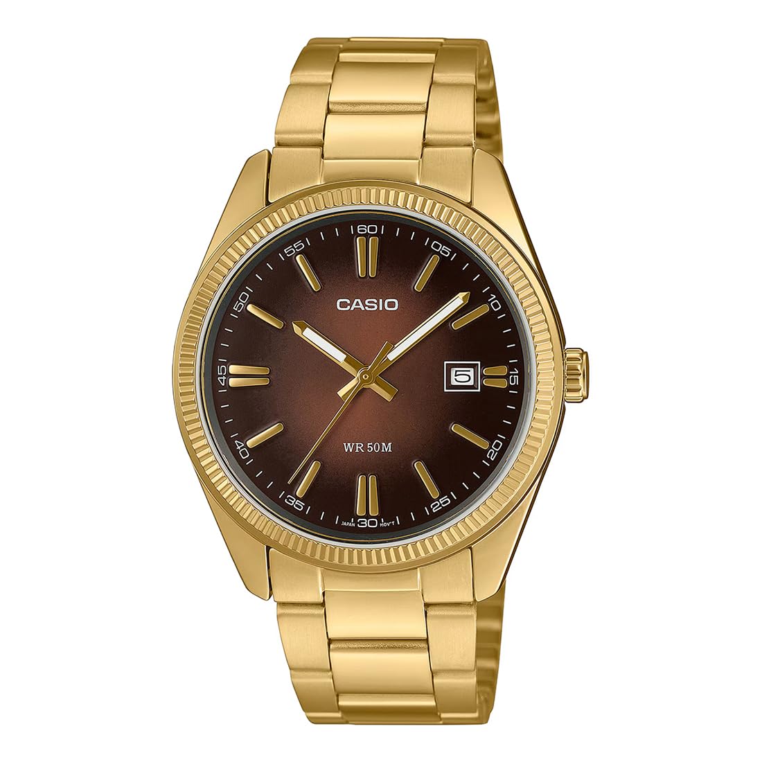 Casio Enticer Men MTP-1302PGC-5AVEF Analog Brown Dial Men