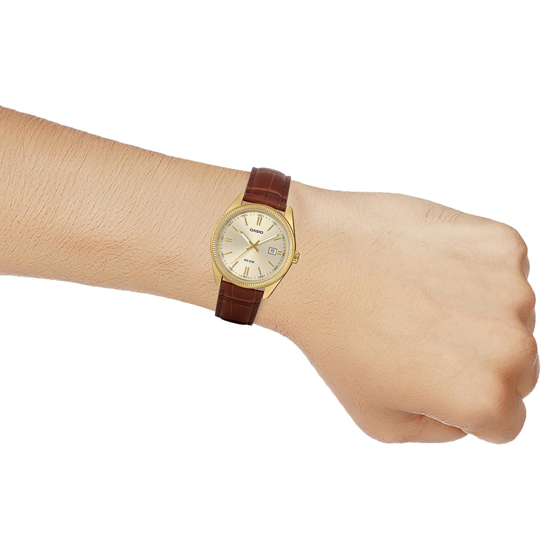 Casio Enticer Men MTP-1302PGL-9AVEF Analog Gold Dial Men