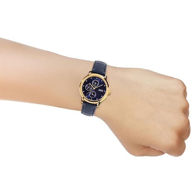 Casio Enticer Ladies LTP-SN6KGL-2A Analog Blue Dial Watch