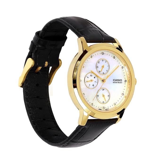 Casio Enticer Ladies LTP-SN6KGSL-7A Analog White Dial Watch