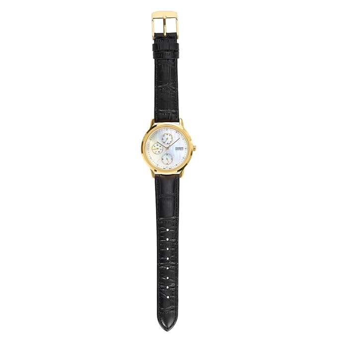 Casio Enticer Ladies LTP-SN6KGSL-7A Analog White Dial Watch
