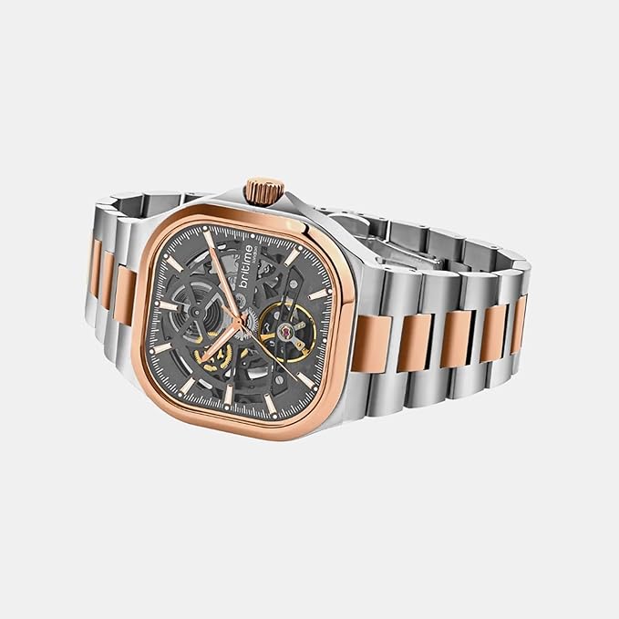 Monarch Men Automatic Grey Dial Analog Steel Watch