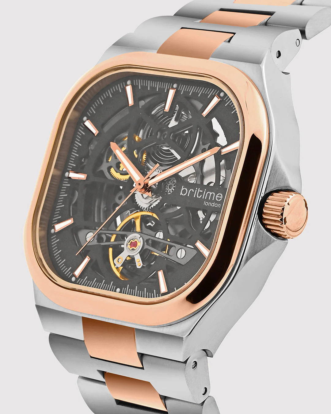 Monarch Men Automatic Grey Dial Analog Steel Watch