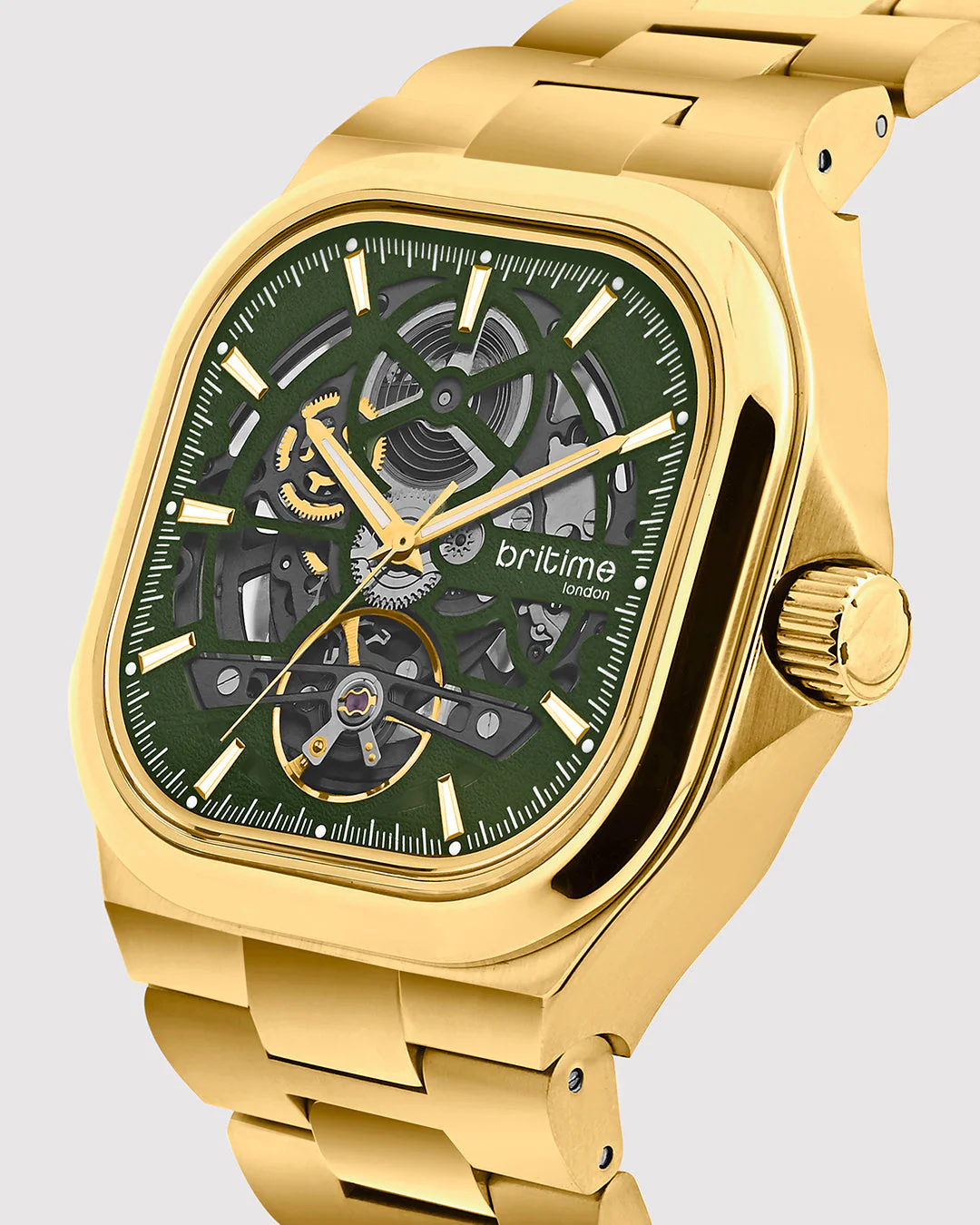 Monarch Men Automatic Green Dial Analog Steel Watch