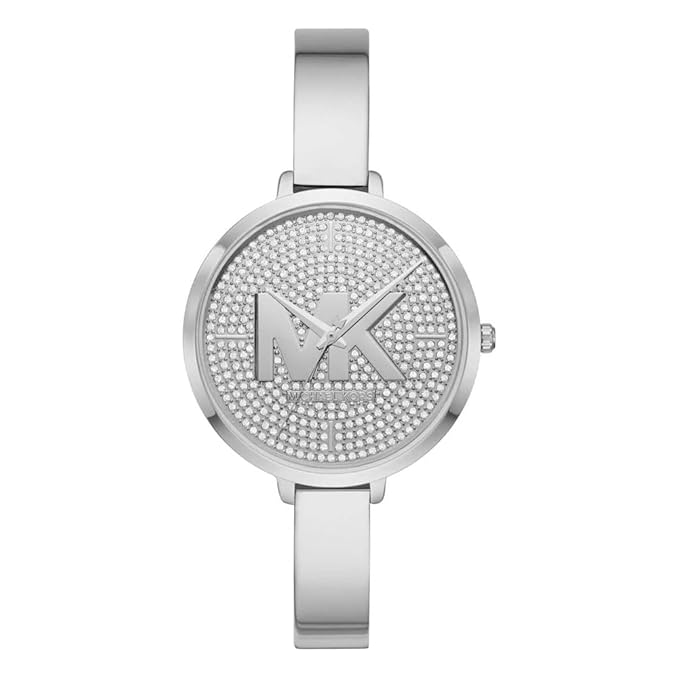 Michael Kors Outlet Charley Silver Quartz Metal Watch