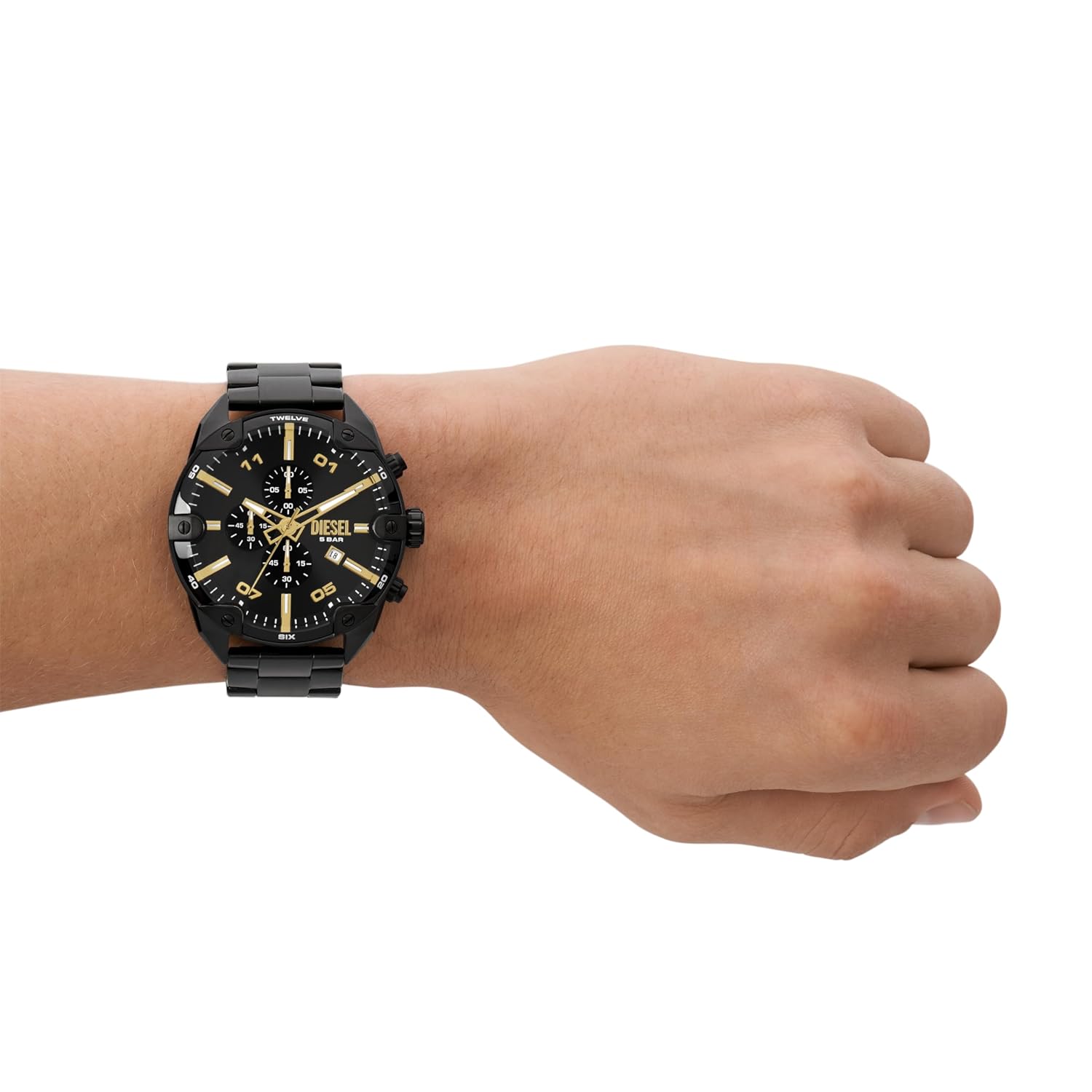 Diesel Stainless Steel Analog Black Dial Men