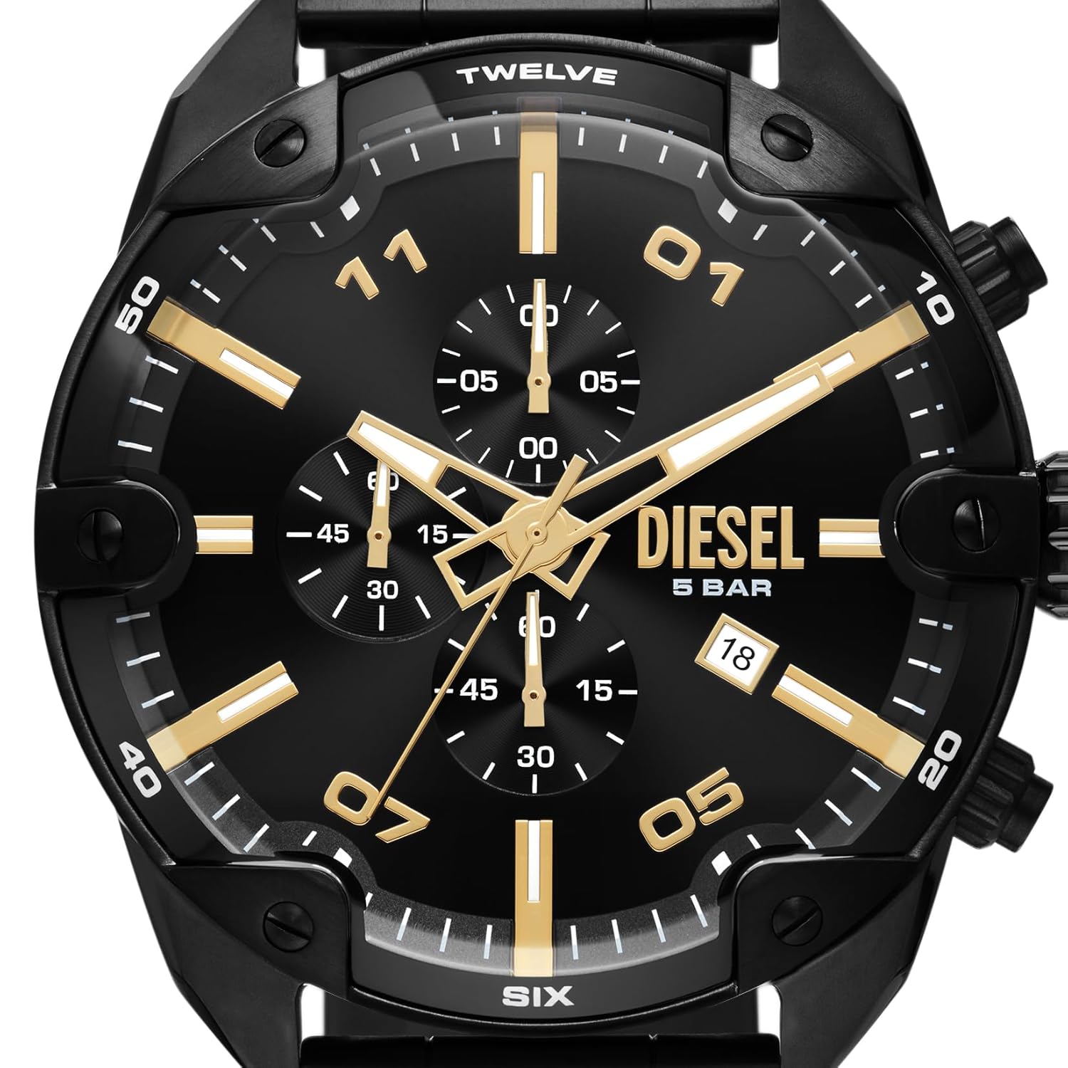 Diesel Stainless Steel Analog Black Dial Men