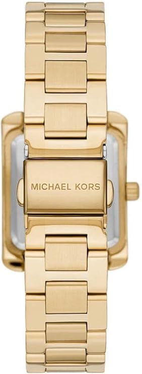 Michael Kors Women's Emery Three-Hand, Gold-Tone Stainless Steel Watch, MK4640, Gold, bracelet