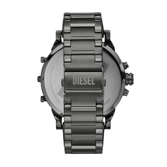 Diesel Stainless Steel Analog Gray Dial Men's Watch Band Color:Gray