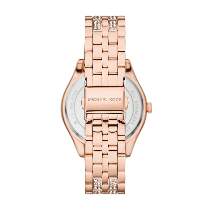 Michael Kors Harlowe Analog Rose Gold Dial Women's Stainless Steel Watch