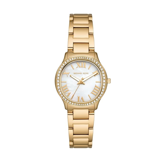 Michael Kors Stainless Steel Analog Multicolor Dial Women's Watch-Mk4822, Band Color-Gold