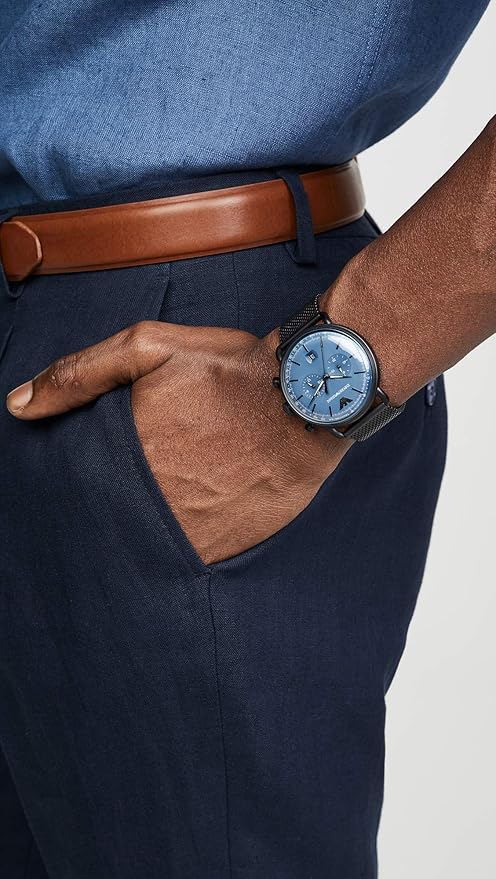 Emporio Armani Aviator Analog Blue Dial Men's Watch