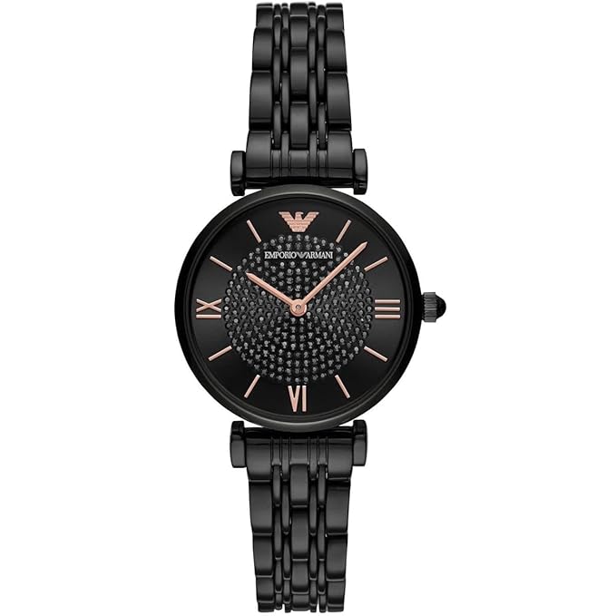 Emporio Armani Classic Black Dial Women's Watch