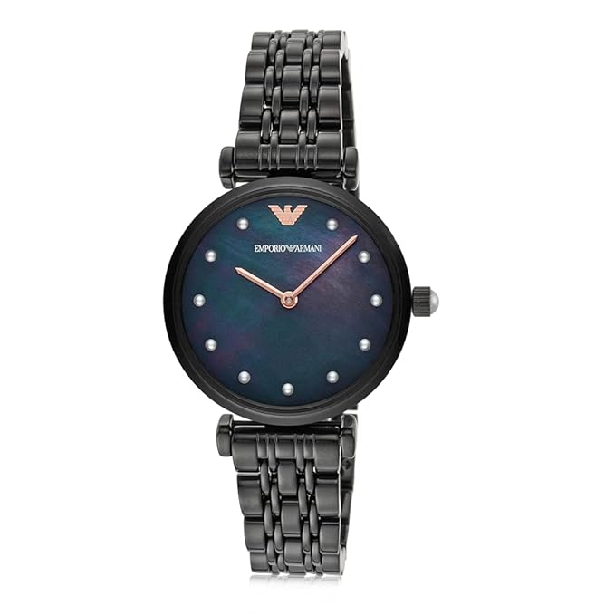 Emporio Armani Analog Black Dial Women's Watch