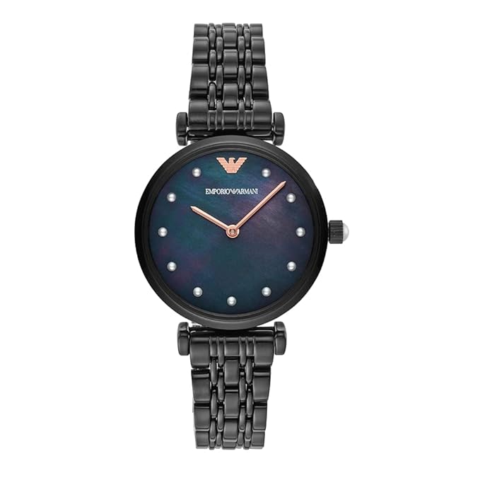Emporio Armani Analog Black Dial Women's Watch