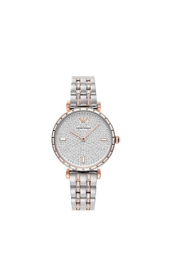 Emporio Armani Analog Silver Dial Women's Watch
