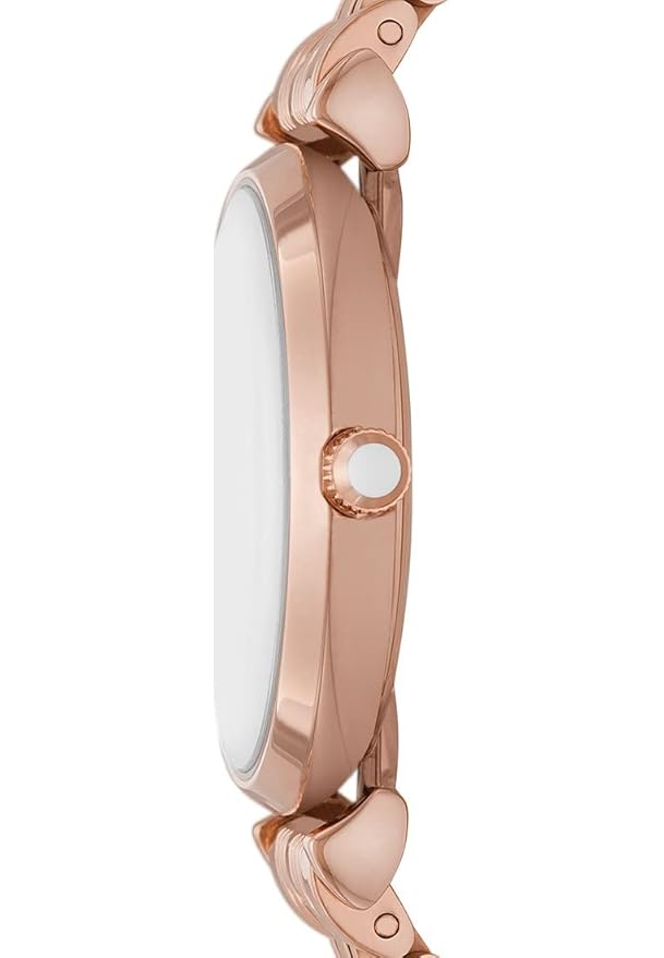 Emporio Armani Watch for Women, Two Hand Movement, 32 mm Rose Gold Stainless Steel Case with a Stainless Steel Strap,Gianni T-bar, bracelet