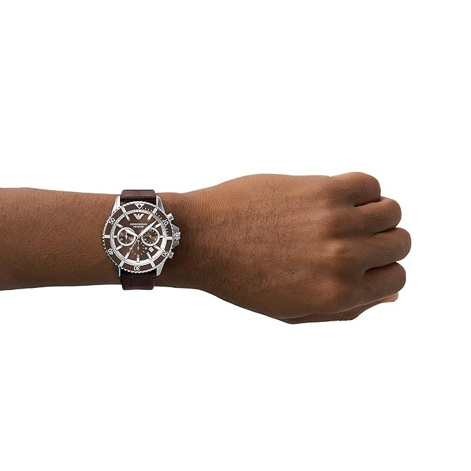 Emporio Armani Analog Brown Dial Men's Watch