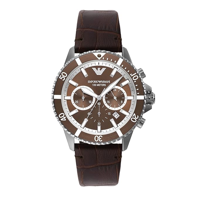 Emporio Armani Analog Brown Dial Men's Watch