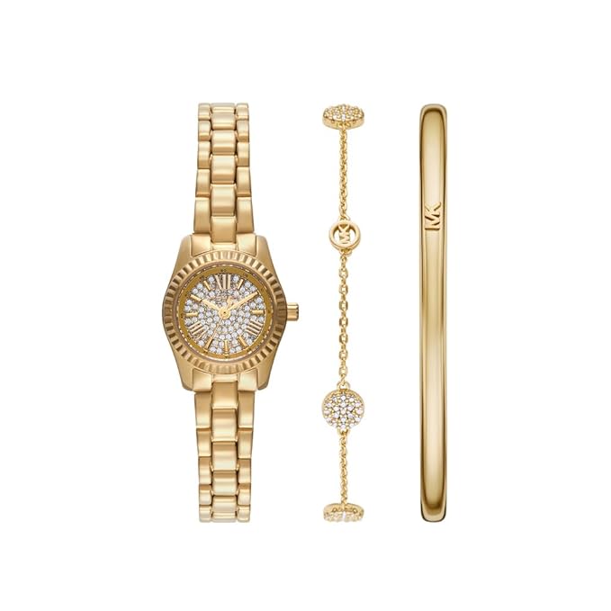 Michael Kors Lexington Rose Gold Watch Set