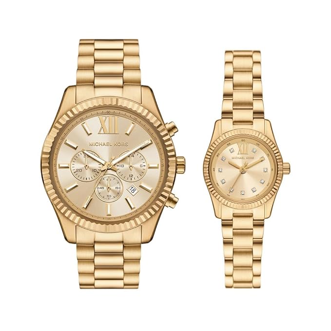 Michael Kors Lexington Gold Watch Set