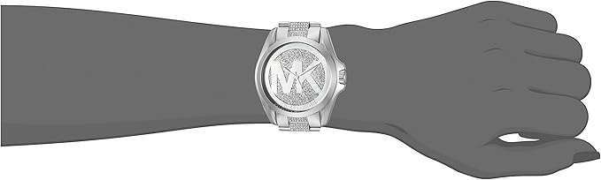 Michael Kors Women's MK6486 Bradshaw Analog Watch (Silver, Brown One Size), bracelet