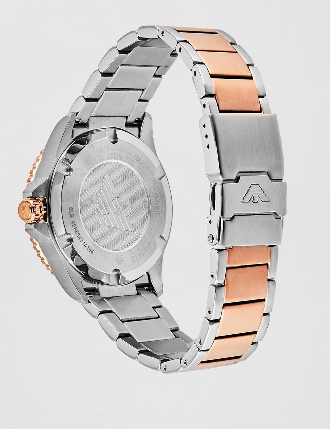 Emporio Armani Stainless Steel Analog White Dial Multicolor Strap Men's Watch