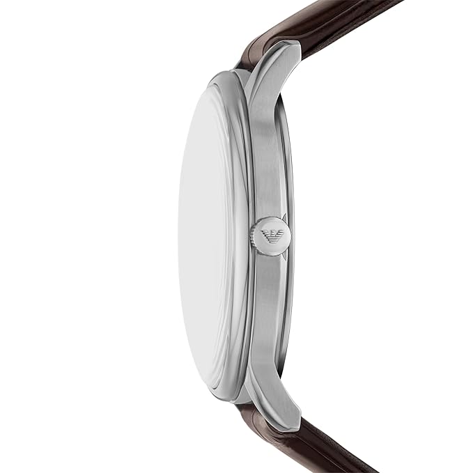 Emporio Armani Brown Quartz Leather Watch