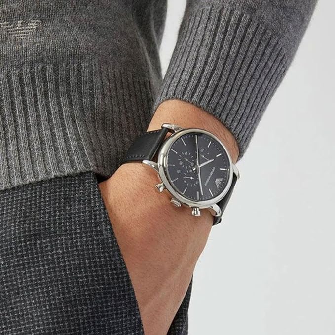 Emporio Armani Analog Black Dial Men's Watch
