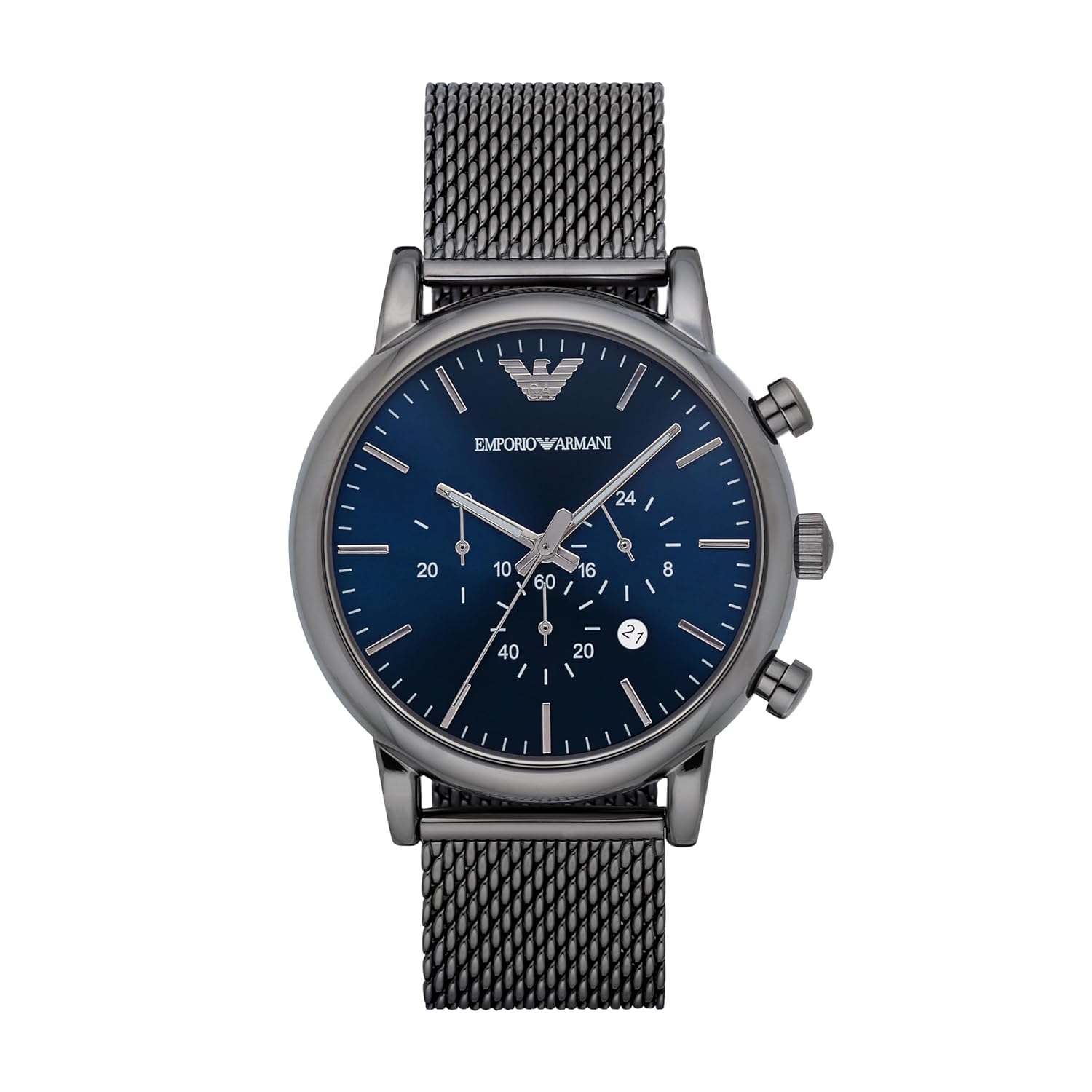 Emporio Armani Analog Blue Dial Men's Watch- Stainless Steel