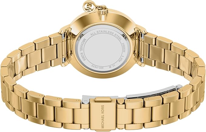 Michael Kors Women's Pyper Two-Hand Gold-Tone Stainless Steel Watch
