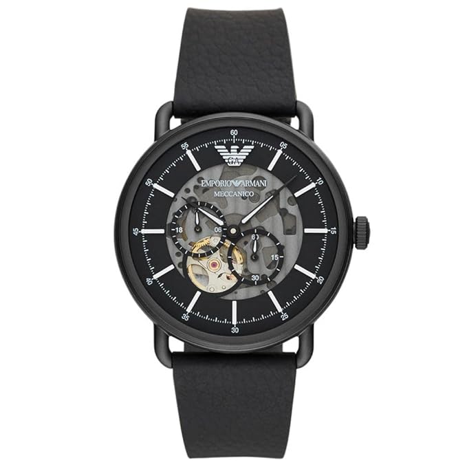 Emporio Armani Aviator Analog Black Dial Men's Watch