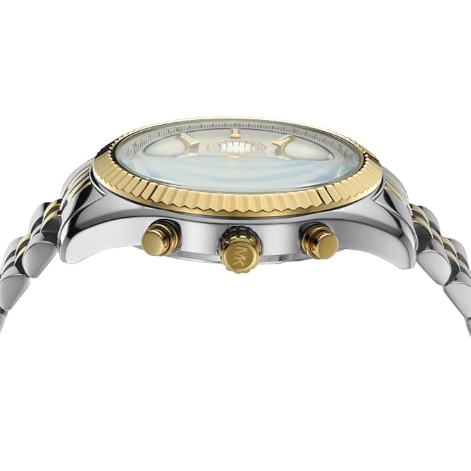Michael Kors Analog White Dial Men's Stainless Steel Watch