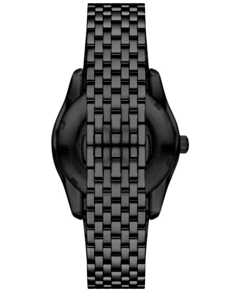 Men Automatic Black Dial Analog Stainless Steel Watch