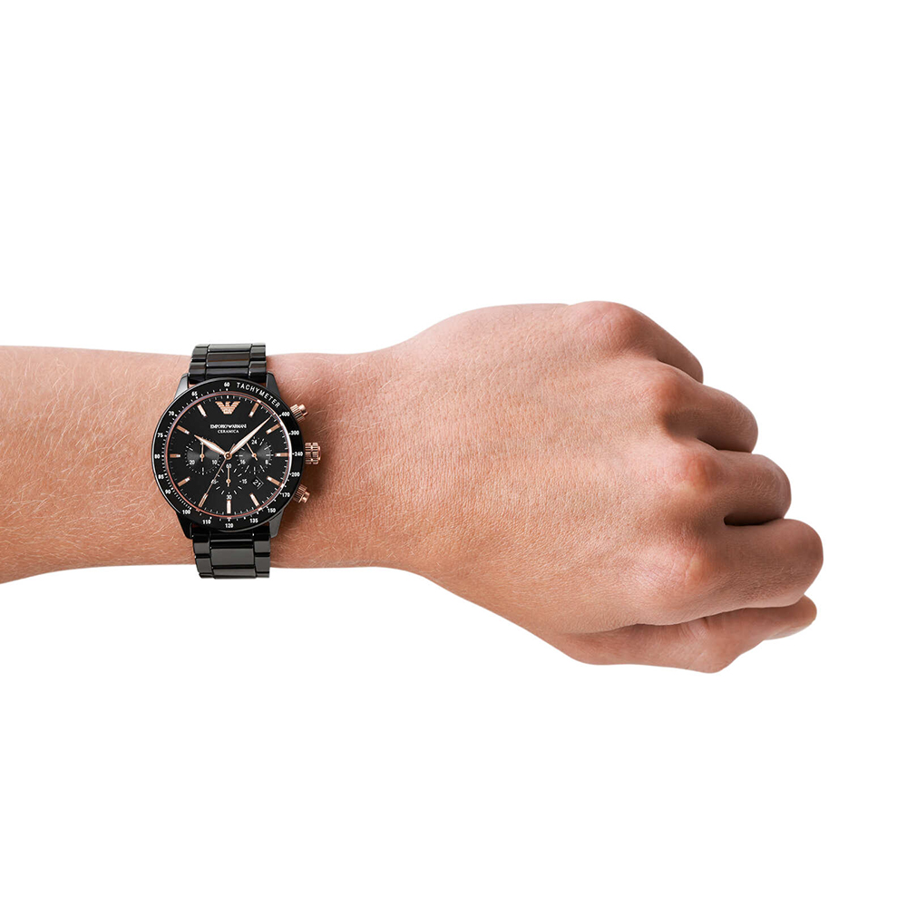 Emporio Armani Analog Black Dial Men's Watch