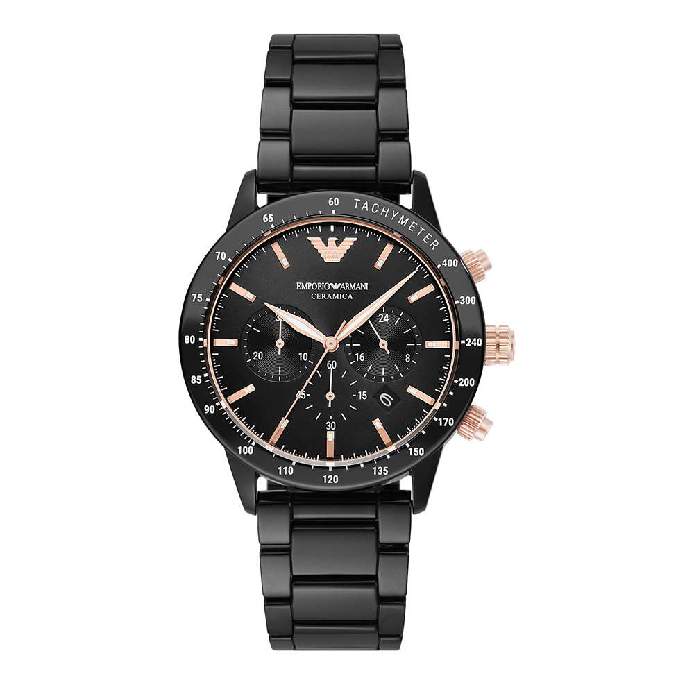 Emporio Armani Analog Black Dial Men's Watch