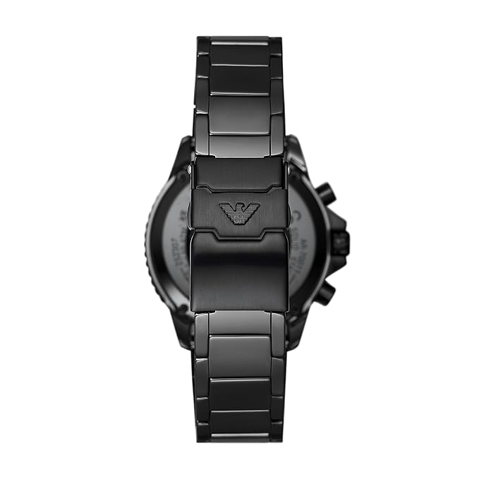 Emporio Armani Analog Gray Dial Men's Ceramic Watch