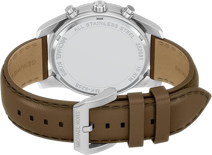 Michael Kors Men's Lexington Chronograph Brown Leather Watch
