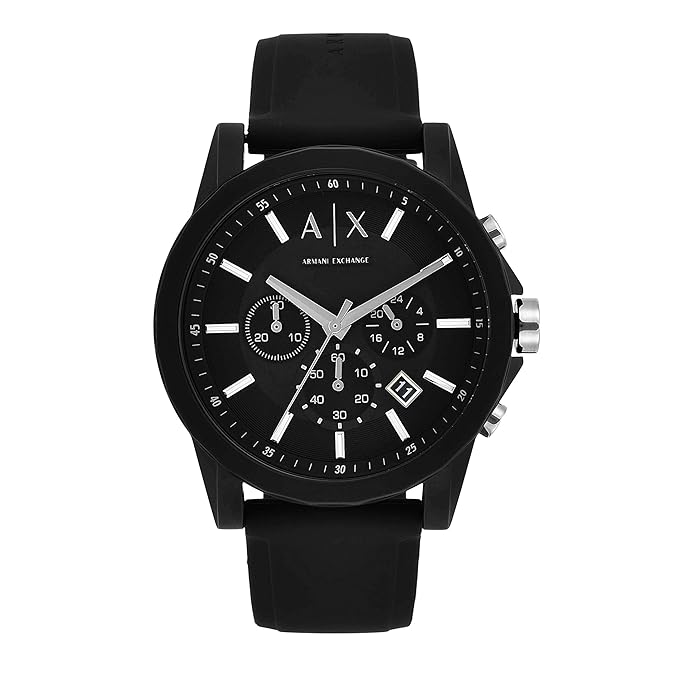Armani Exchange Mens Chronograph Watch Black