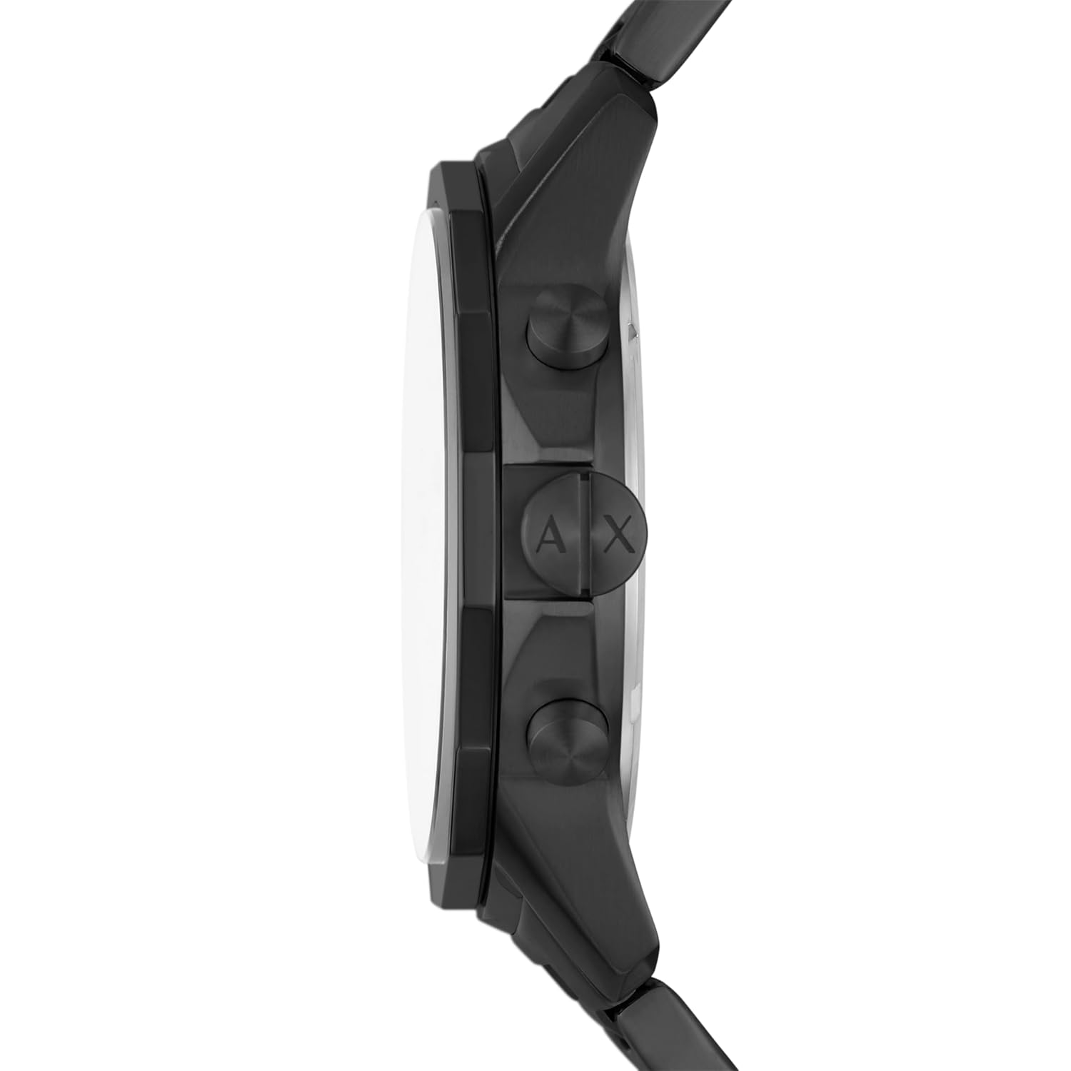Armani Exchange Stainless Steel Analog Black Dial Men Watch , Black Band
