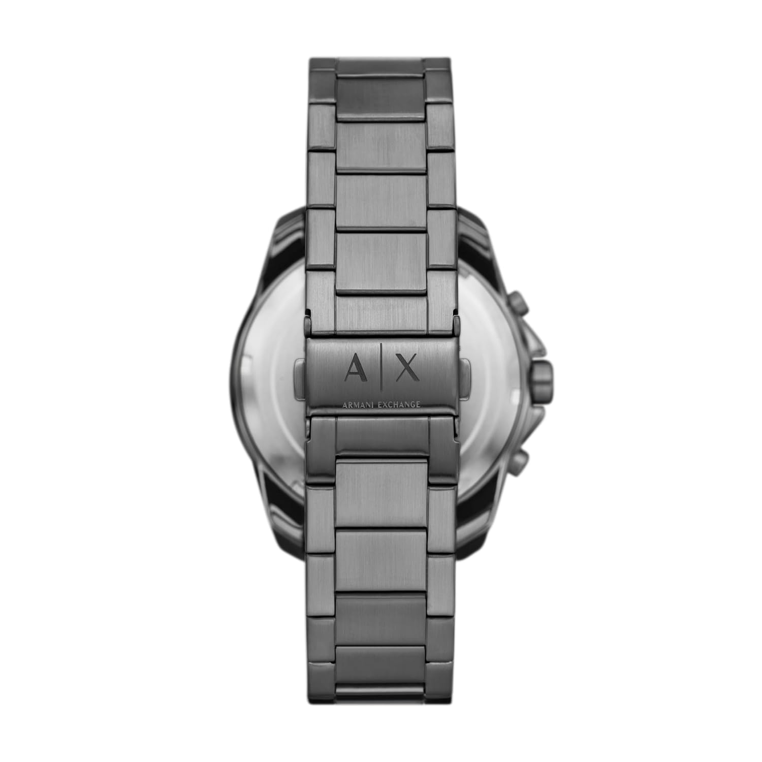 Armani Exchange Stainless Steel Analog Black Dial Men Watch Gray Band
