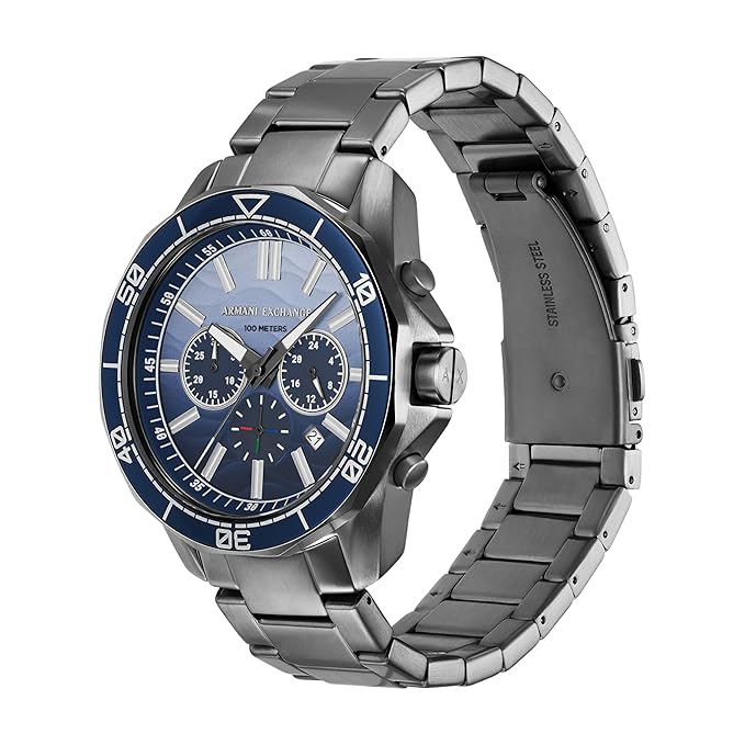 Armani Exchange Gun-Metal Watch