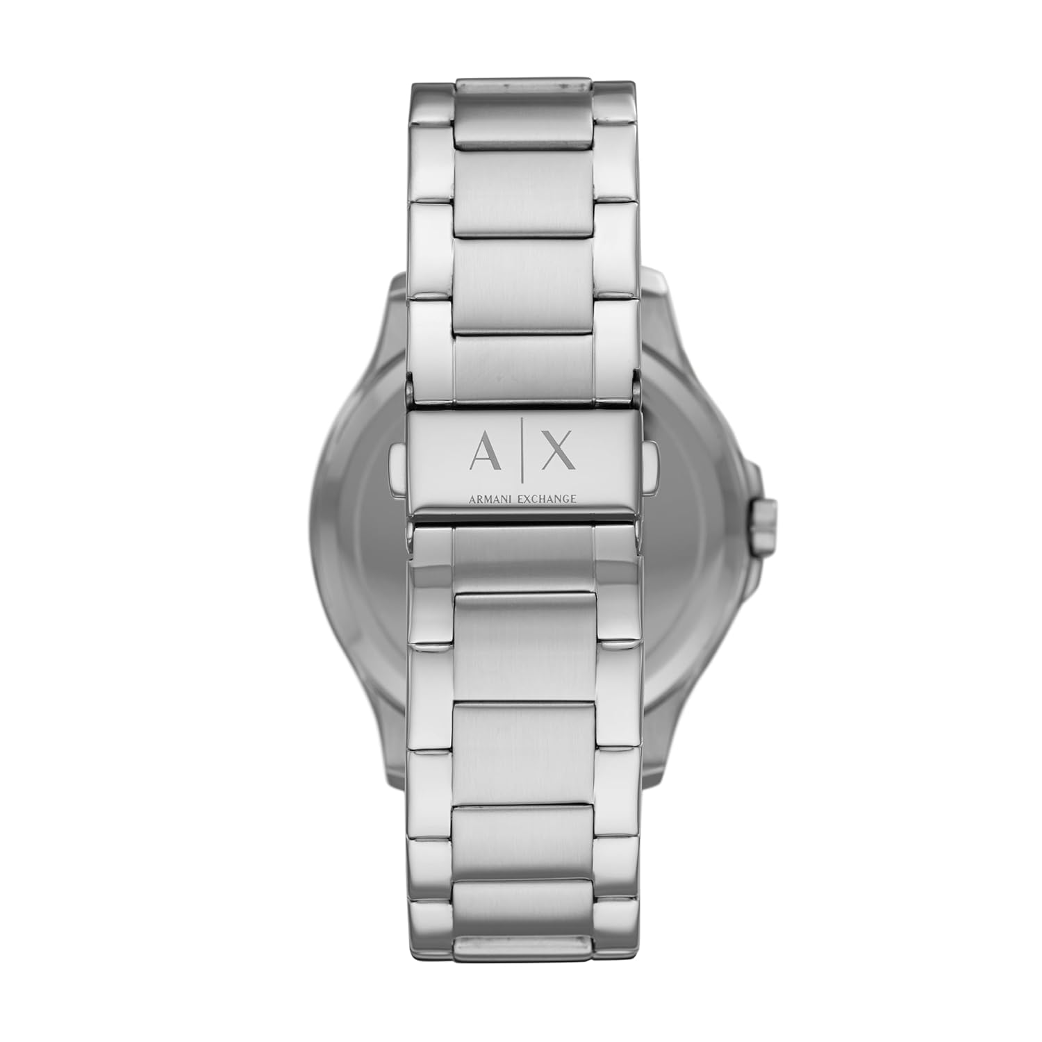 Armani Exchange Hampton Analog Black Dial Silver Band Men's Stainless Steel Watch