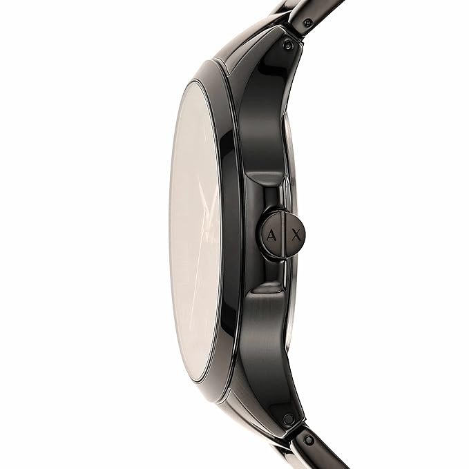 Armani Exchange Analogue Men's Watch Black Dial Black Colored Strap