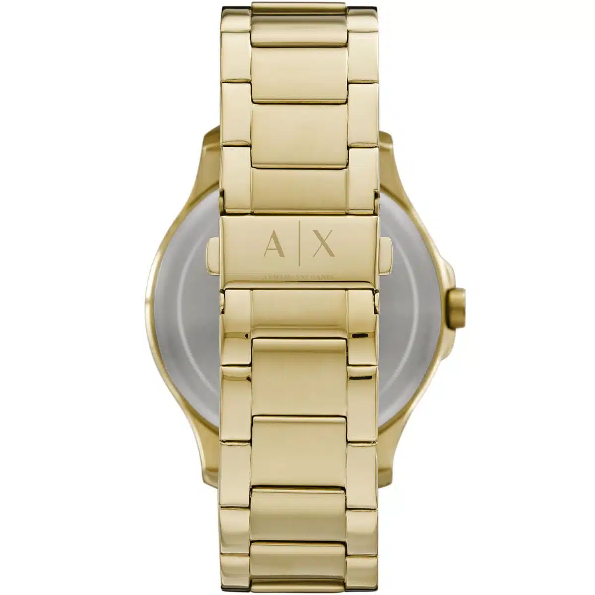 Armani Exchange Analog AX Men's Stainless Steel Quartz Dress Watch, Gold, 46mm, bracelet